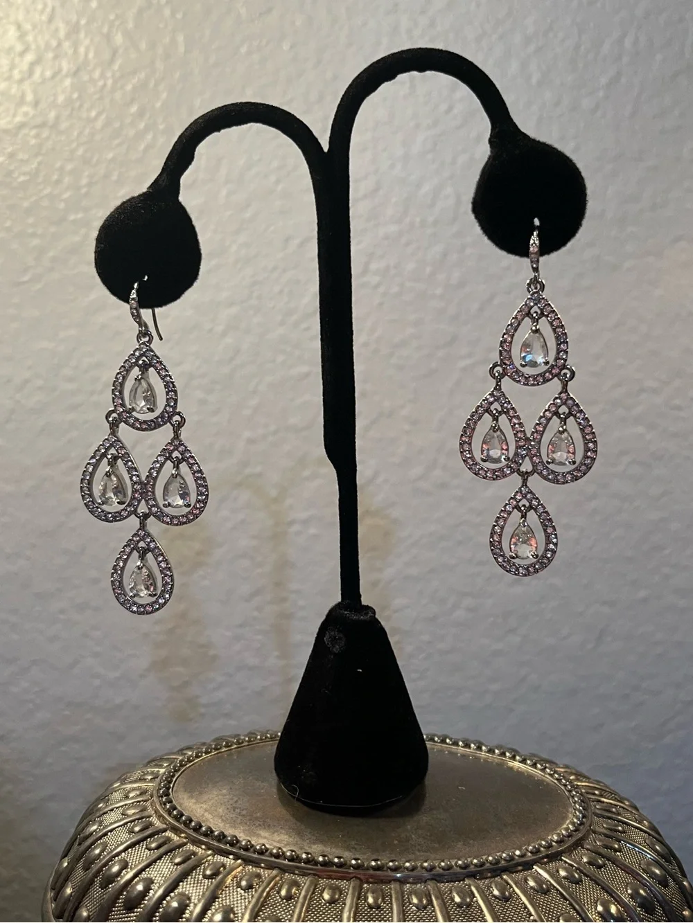Carolee Crystal Chandelier Earrings
